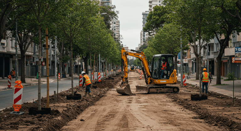 Canteiro em rua movimentada de Curitiba vai receber 250 árvores