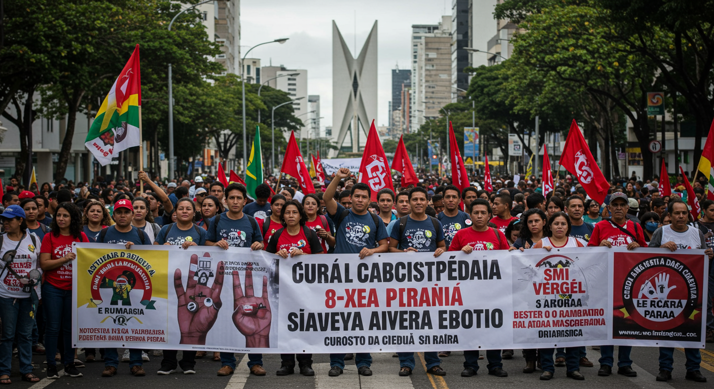 Dia do Trabalho: protesto em Curitiba pede o fim da escala 6×1