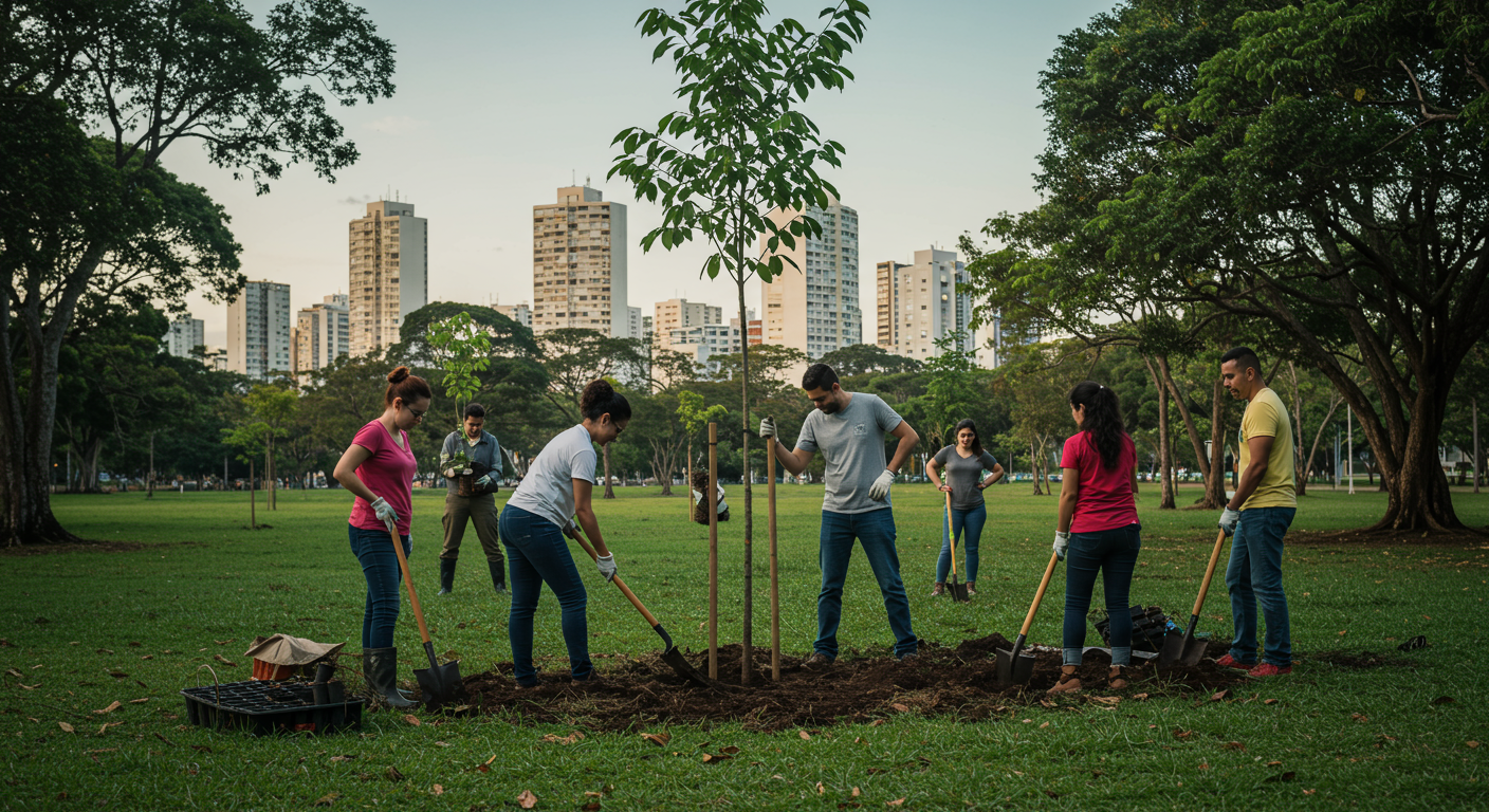 Hospital de Curitiba Planta Árvores e Inspira Reflexões sobre Sustentabilidade e Benefícios Sociais